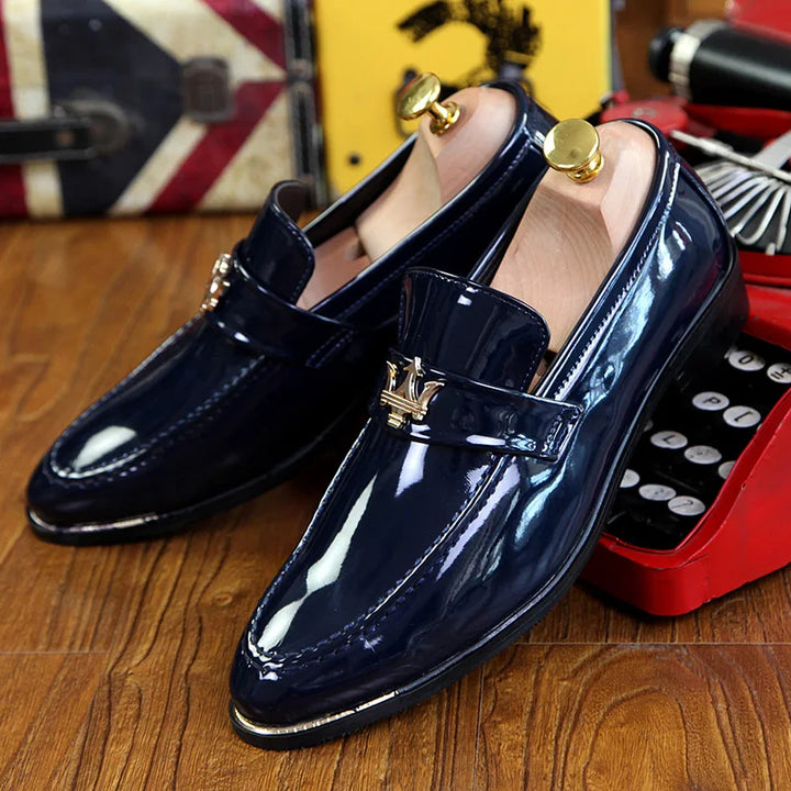 Marbello Polished Leather Loafers