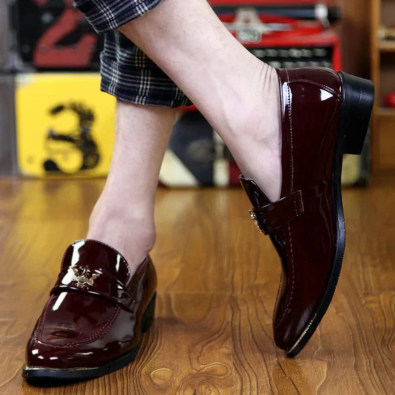 Marbello Polished Leather Loafers