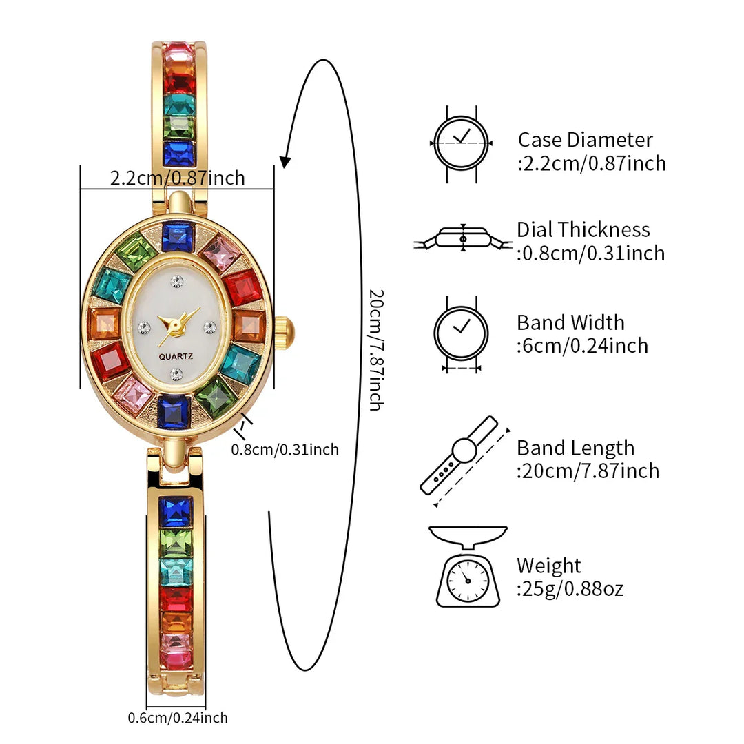Solaria Gemstone Bracelet Watch