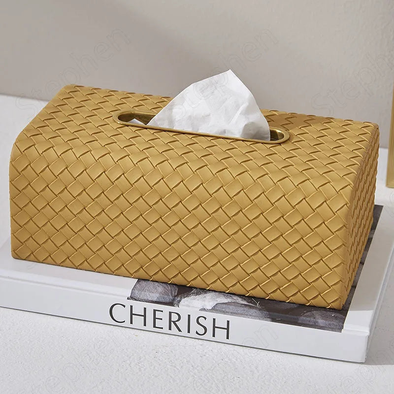 Liora Woven Tissue Box Cover