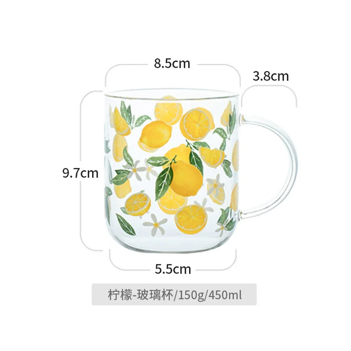 Spring Orchard Glass Mugs