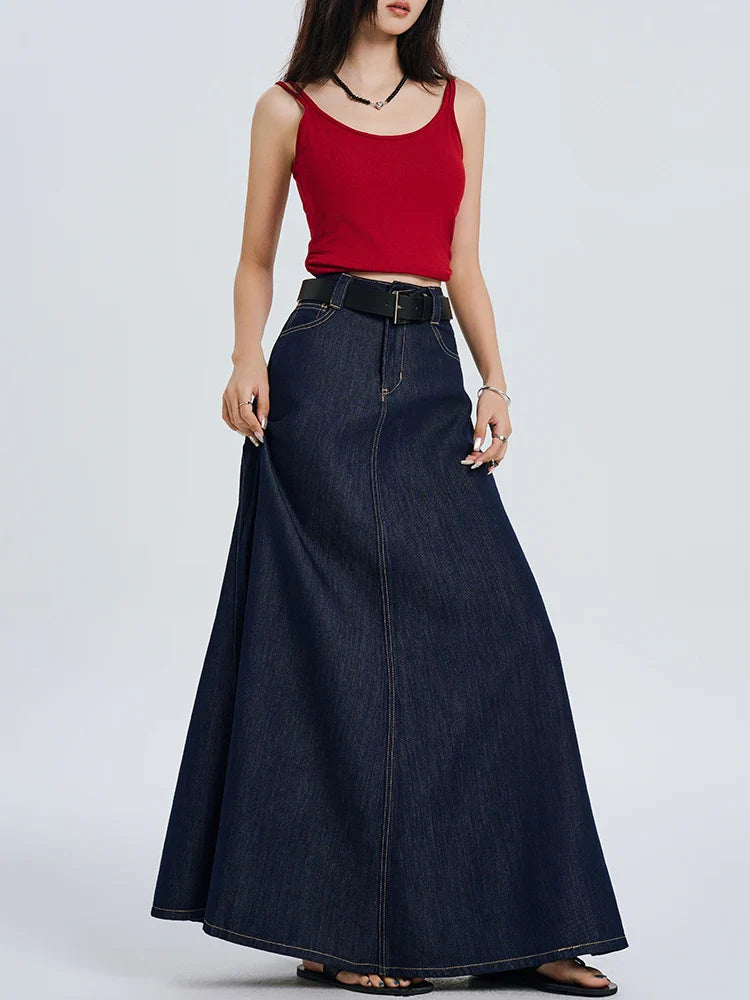 The Heritage Denim Maxi Skirt