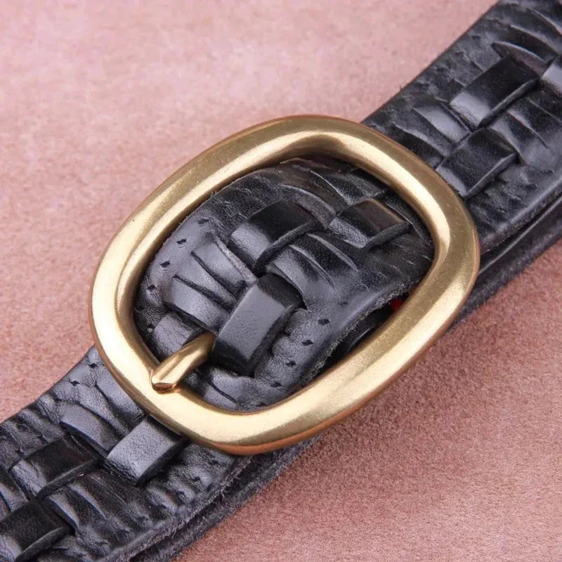 Lisbon Woven Leather Belt
