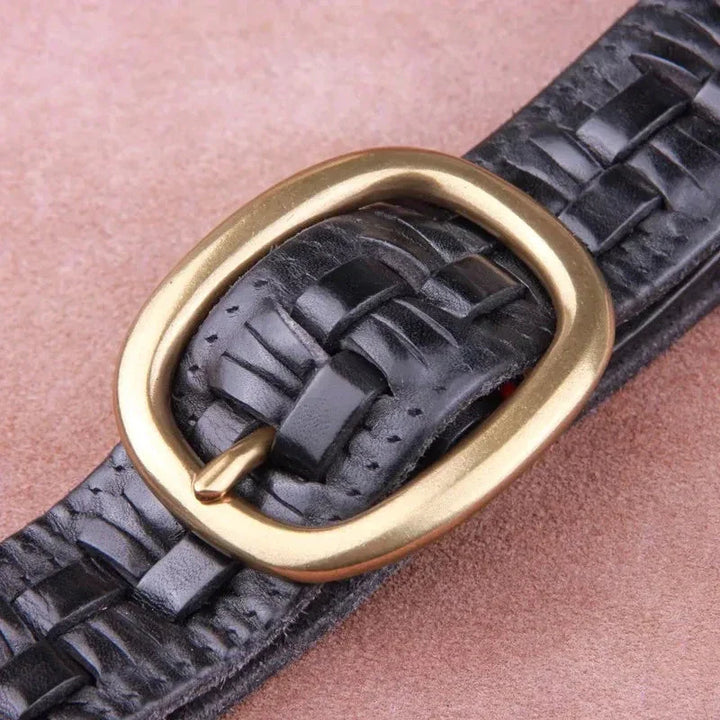 Lisbon Woven Leather Belt