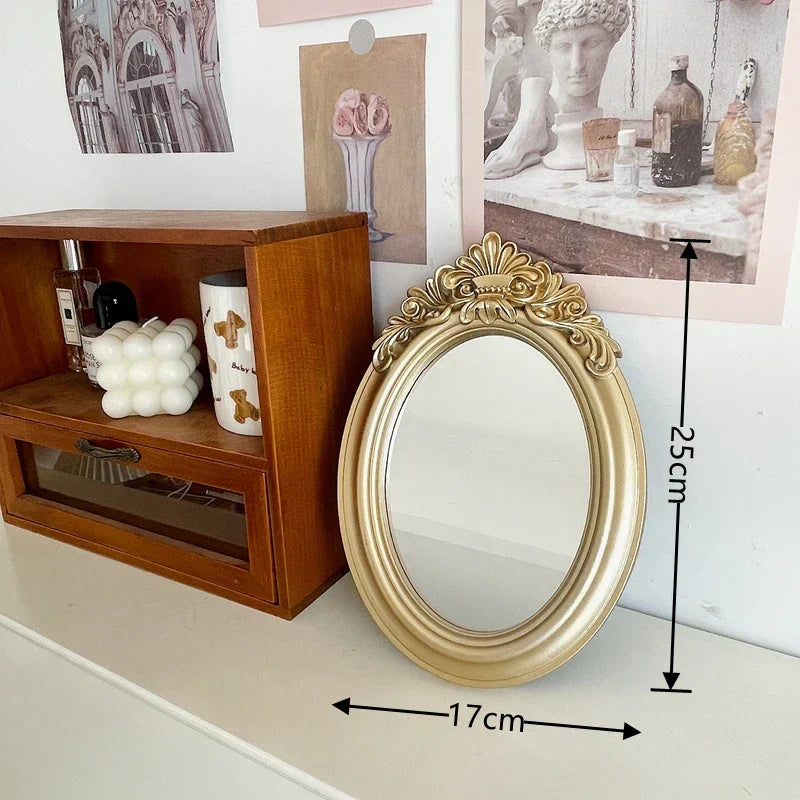 Château Élise Gold Vanity Mirror