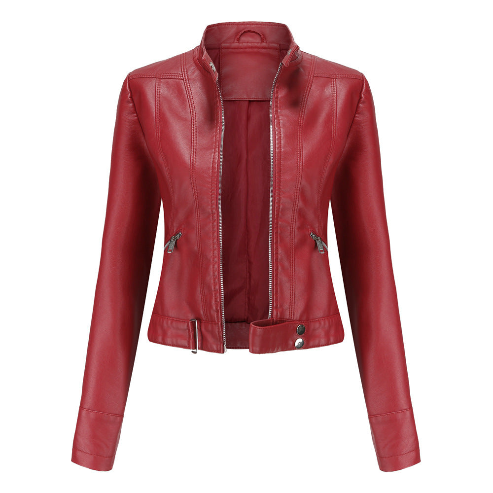 Selene Faux Leather Biker Jacket