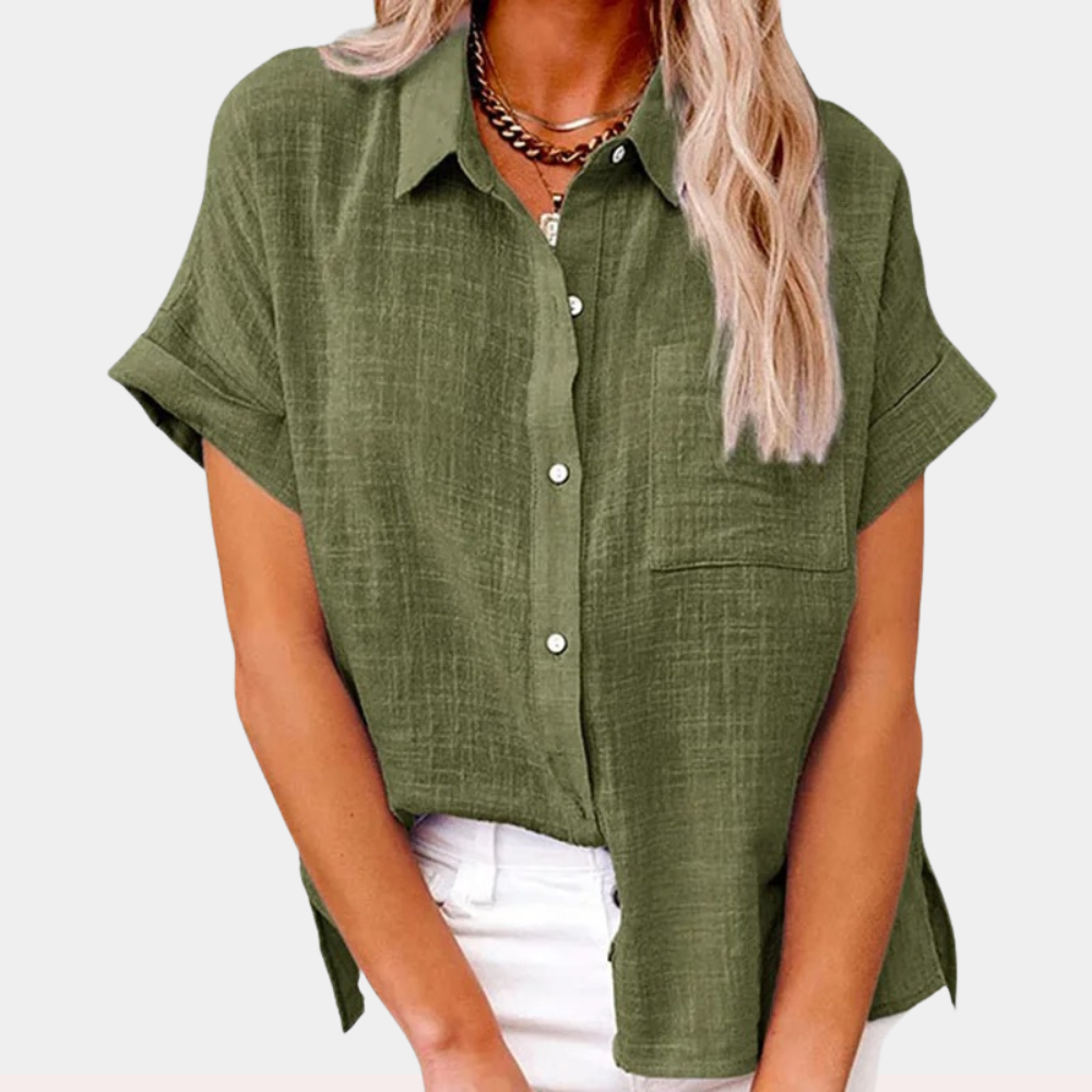 Amara Button Blouse