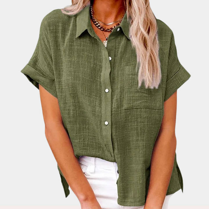 Amara Button Blouse