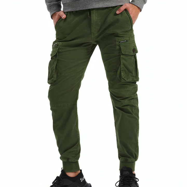 Mens Cotton Cargo Trousers - Edward Fraiser