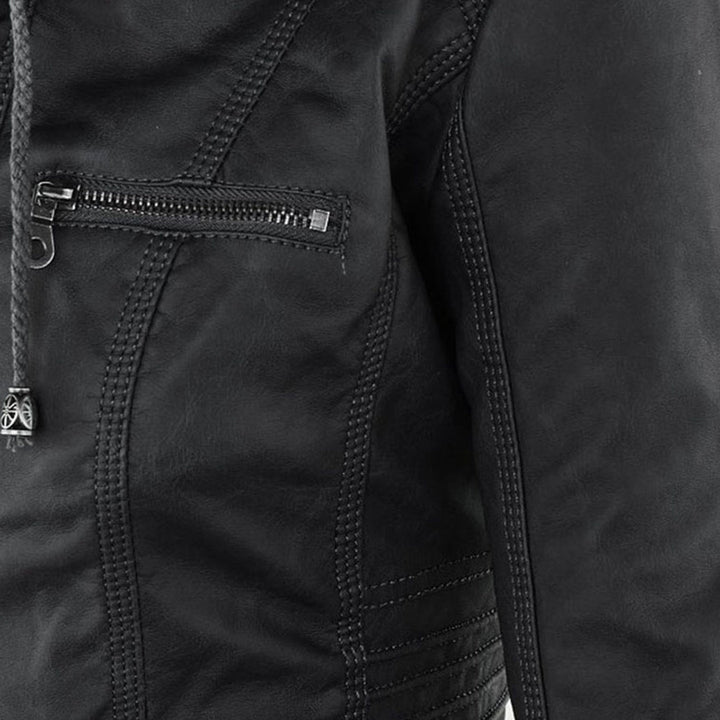 Verona Hooded Leather Jacket