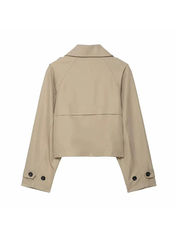 Clara Cropped Trench Coat