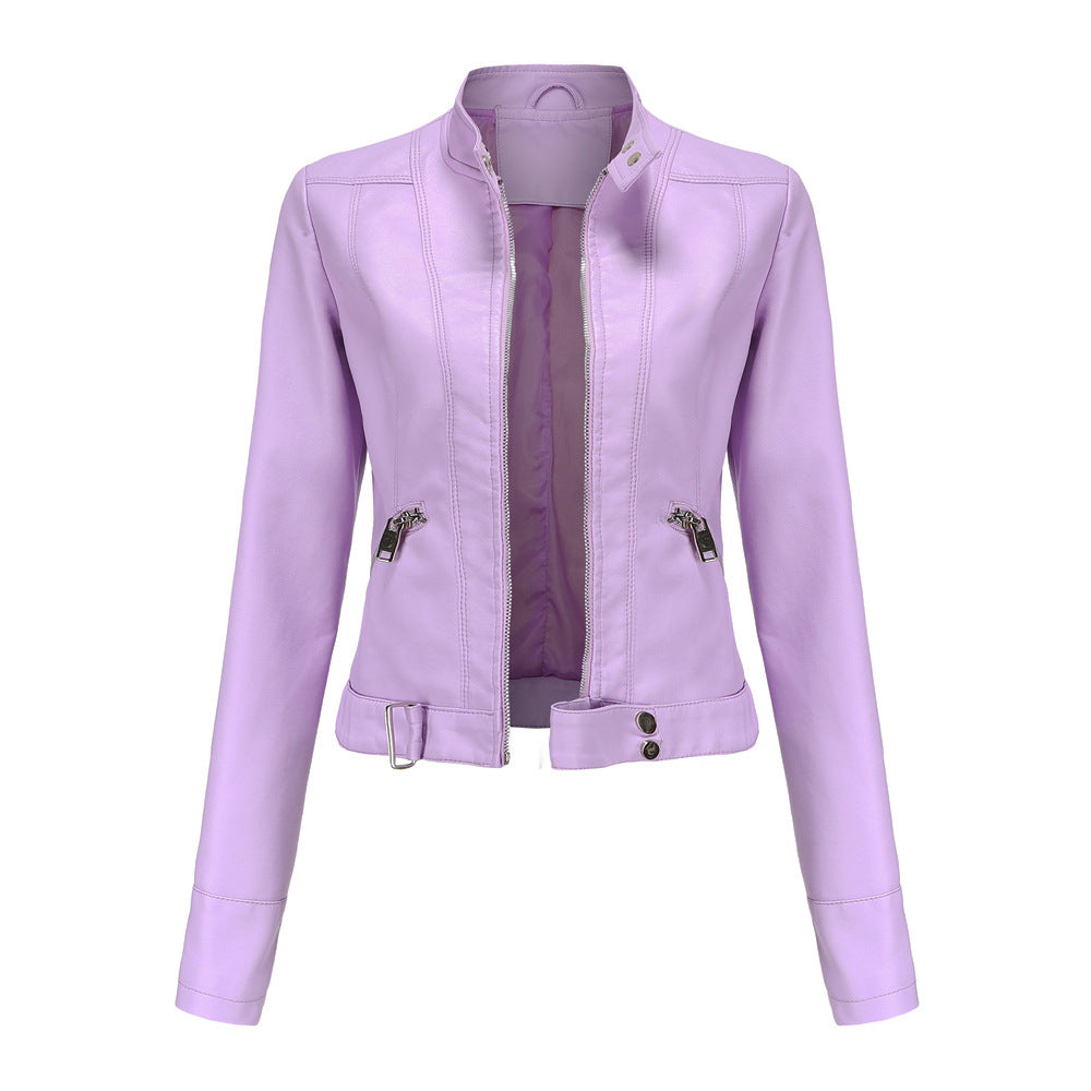 Selene Faux Leather Biker Jacket