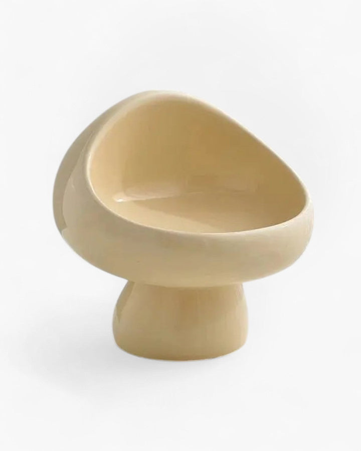 Minimalist Ceramic Vanity Bowl – Sculptural Organizer & Decor