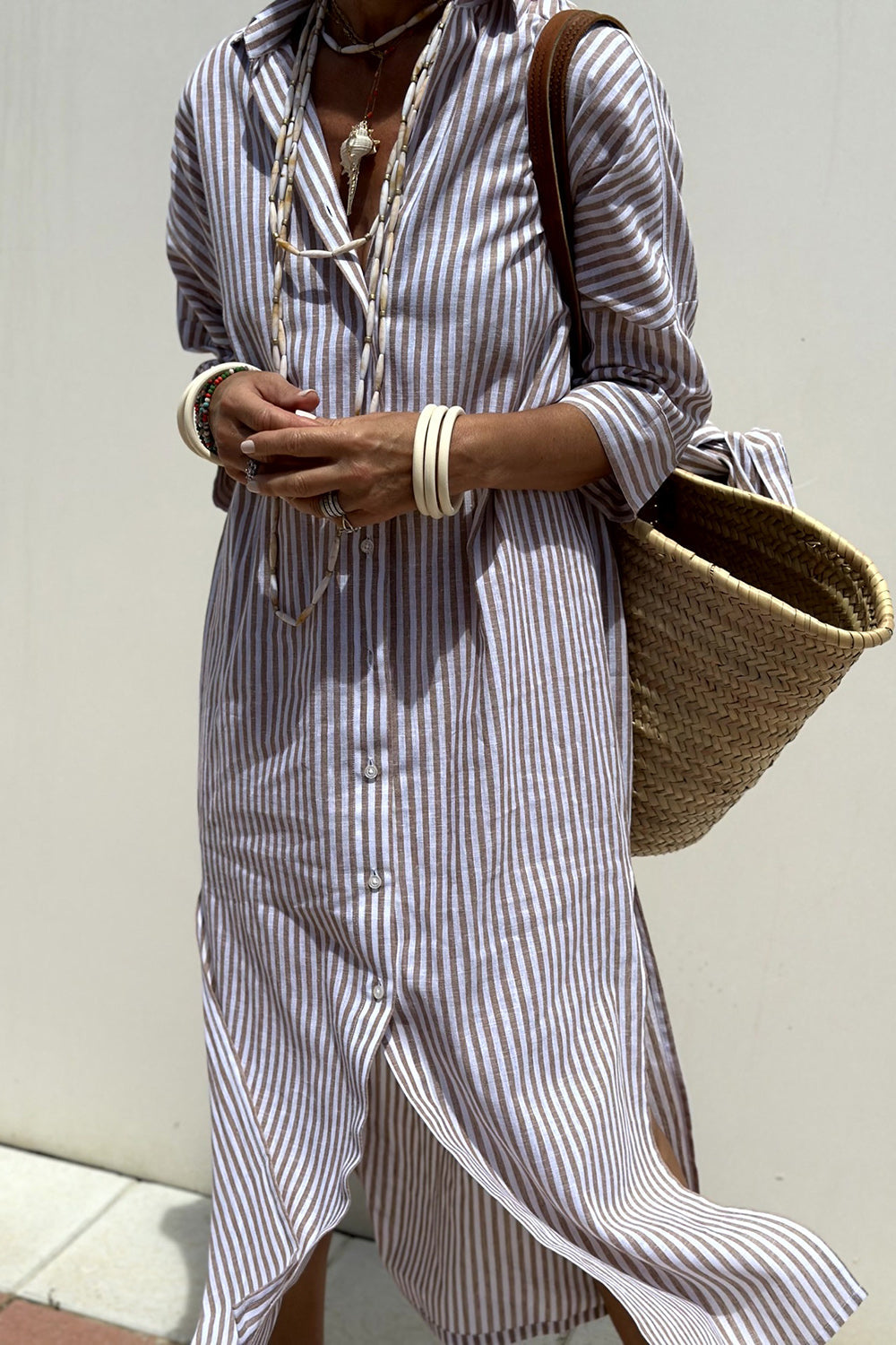 Briar Striped Shirt Dress