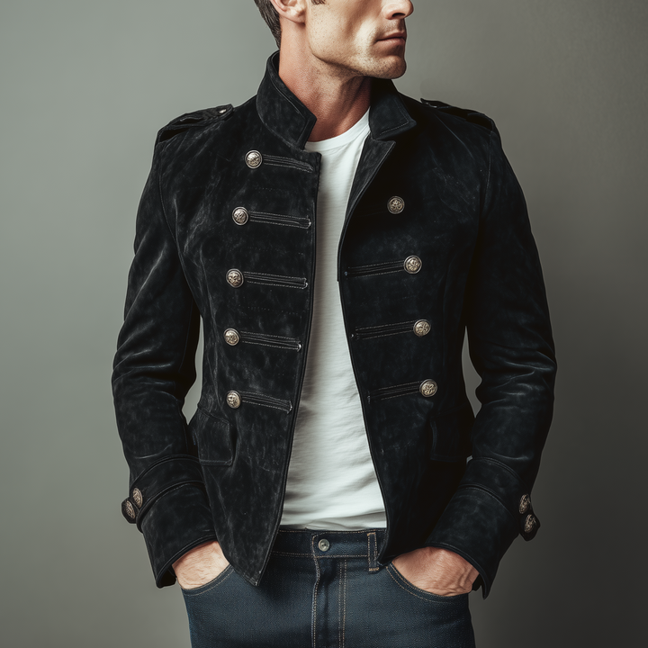 Warwick Suede Double Breasted Jacket