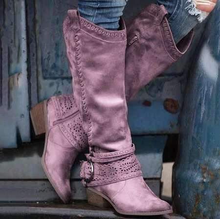 Rebel Chic Western-Inspired Knee-High Boots