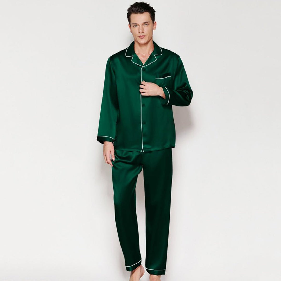 The Preston Men’s Silk Pajama Set