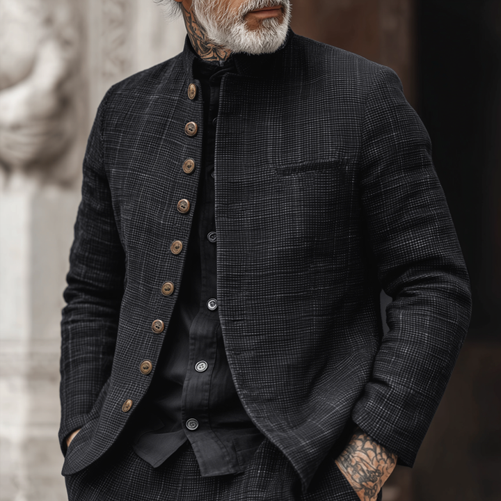 Rutland Textured Stand Collar Jacket