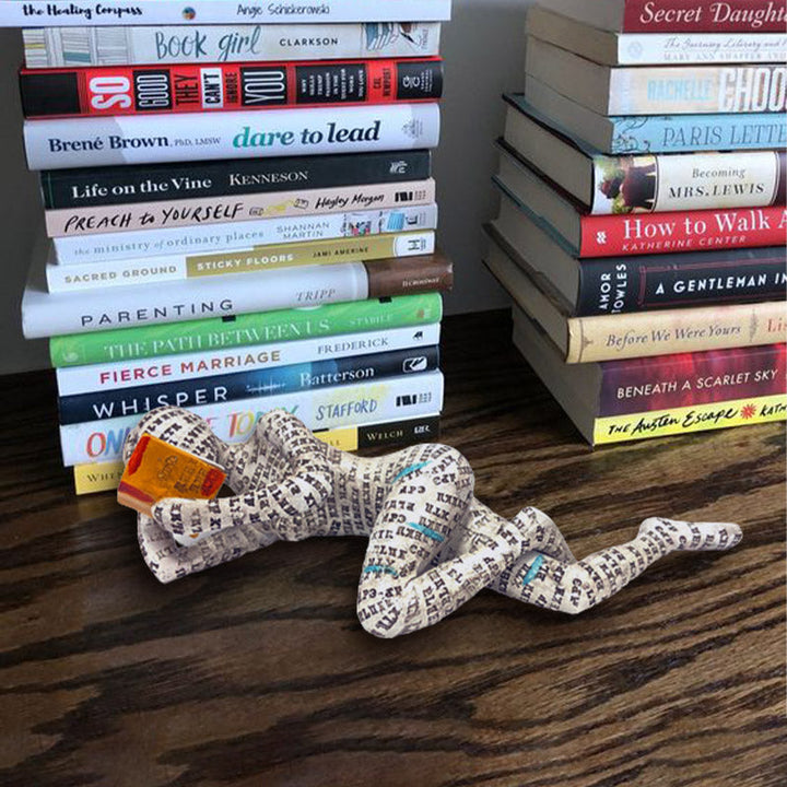 Reading Woman Sculpture Bookshelf Decor
