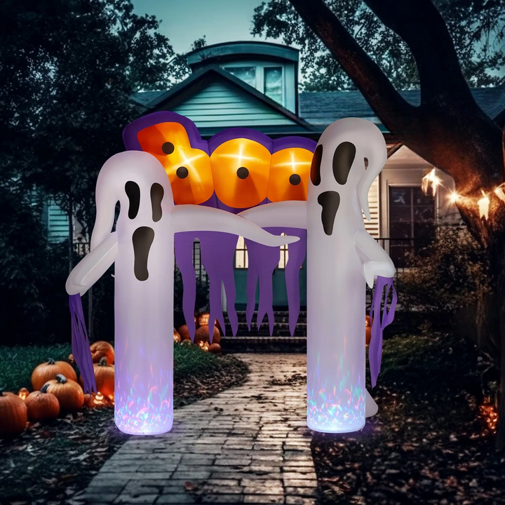 Inflatable Ghost Archway Halloween Decoration with LED Lights
