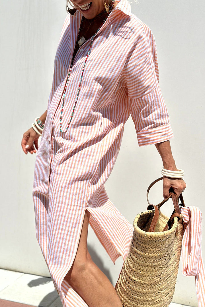 Briar Striped Shirt Dress