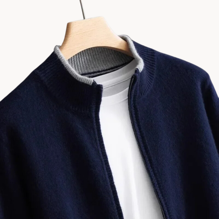 Marlow Merino Wool Zip Sweater