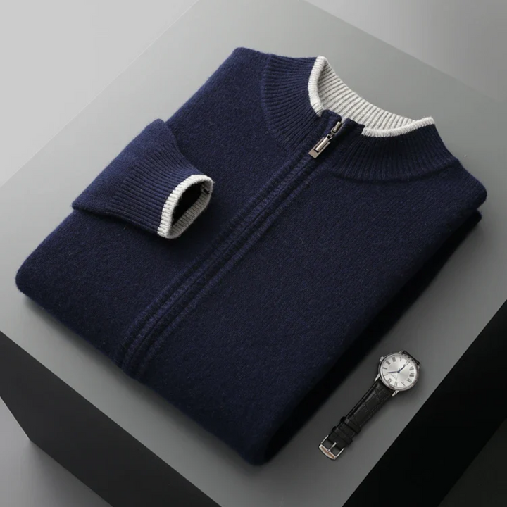 Marlow Merino Wool Zip Sweater