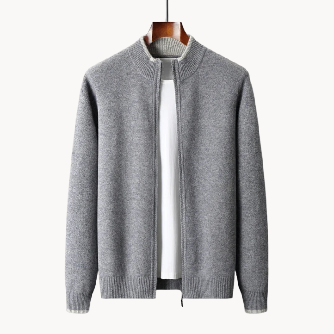 Marlow Merino Wool Zip Sweater