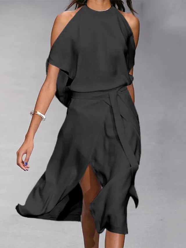 Leona Halter Midi Dress