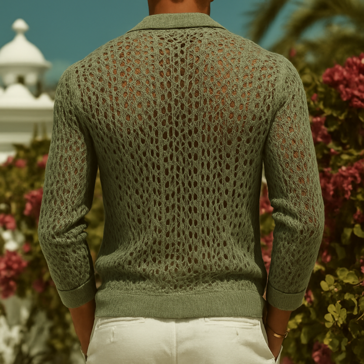 Calder Hollow Knit Long Sleeve Shirt