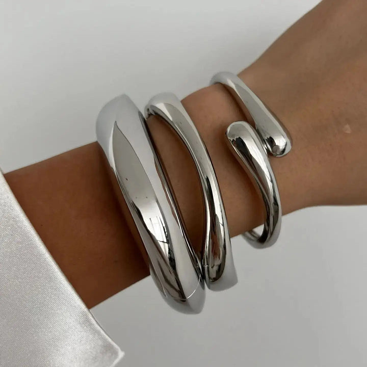 Waveform Cuff Bracelet Set