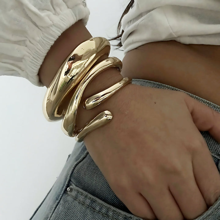 Waveform Cuff Bracelet Set