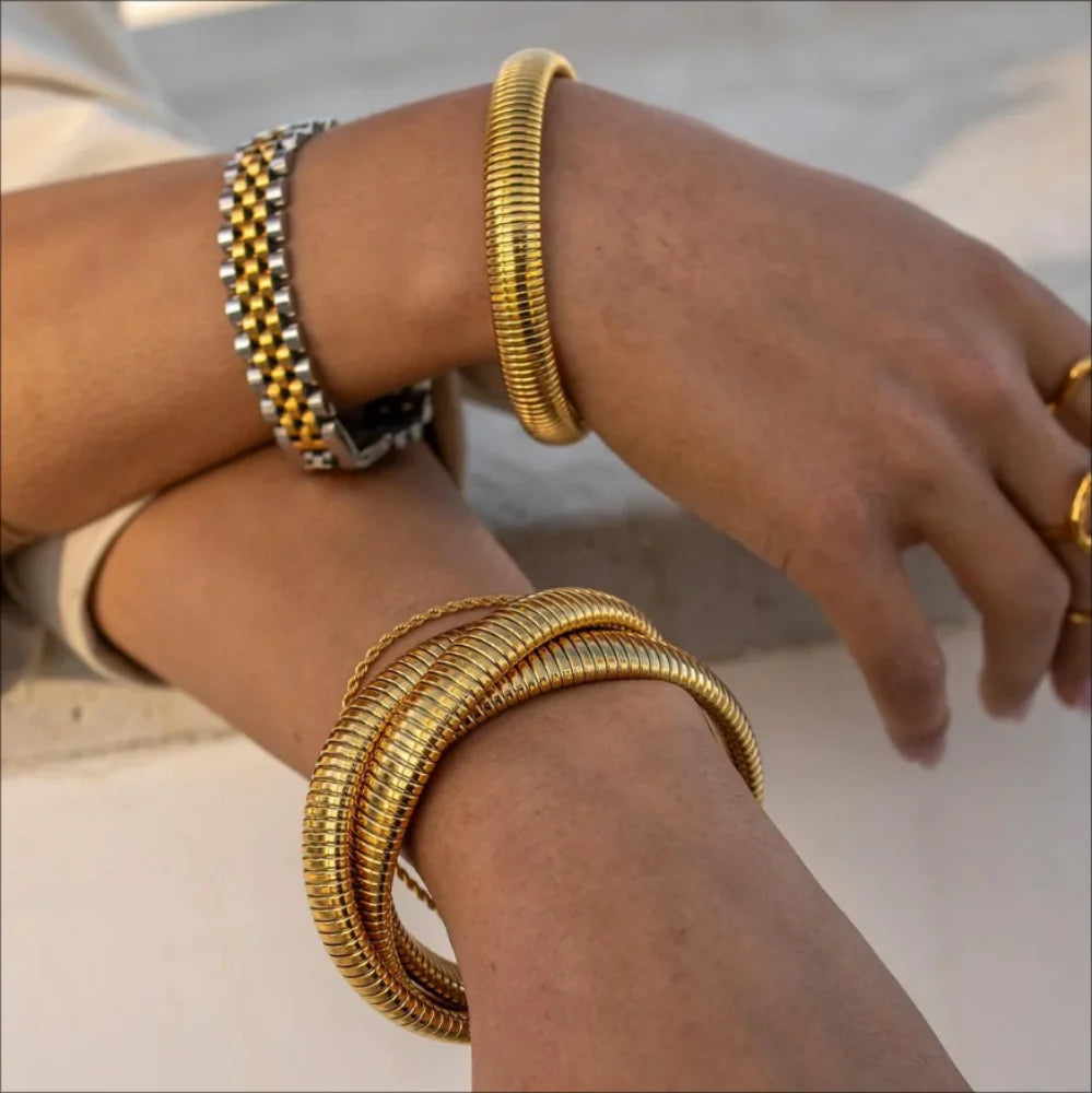 Luxe Coil Bracelet Set
