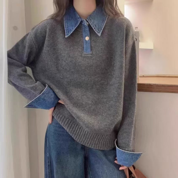 Harrow Knit Collar Sweater