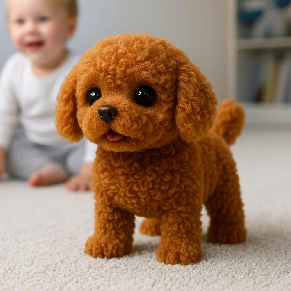 Realistic Interactive Plush Puppy Toy