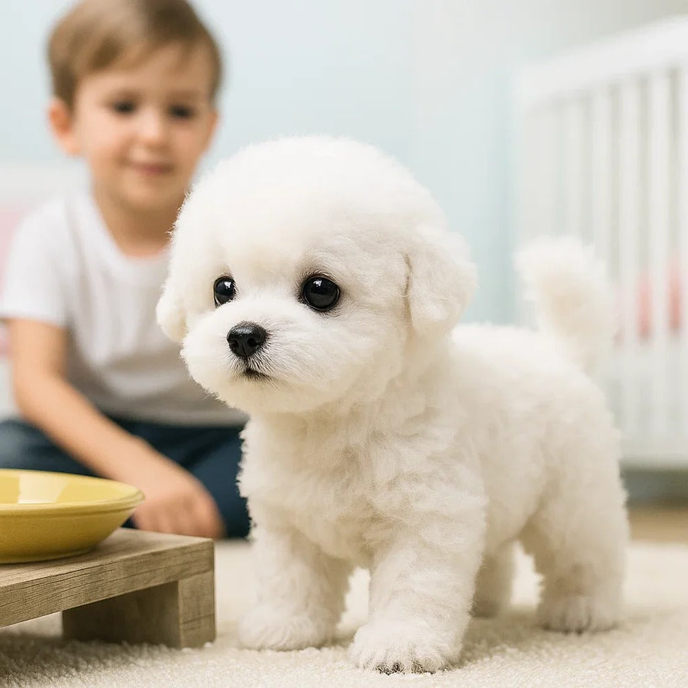 Realistic Interactive Plush Puppy Toy