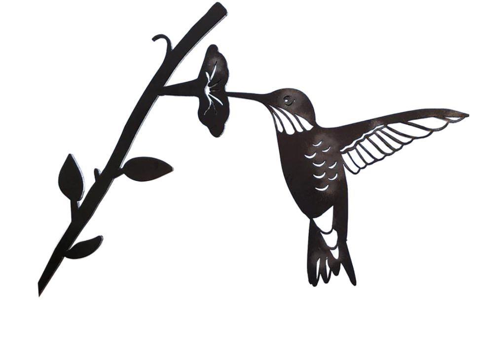 Metal Bird Silhouette Garden Decor – Elegant Outdoor Wall Sculpture