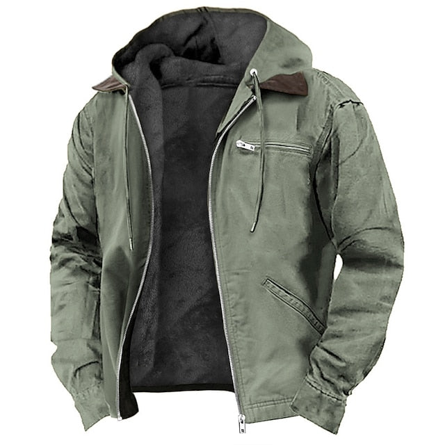 Outdoor Fleece-Lined Rugged Work Jacket