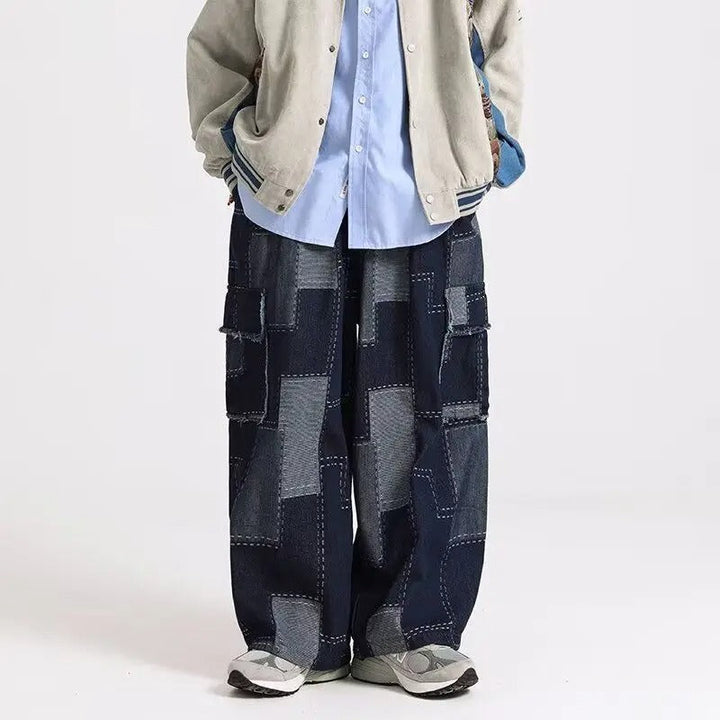Madeira Patchwork Denim Jeans
