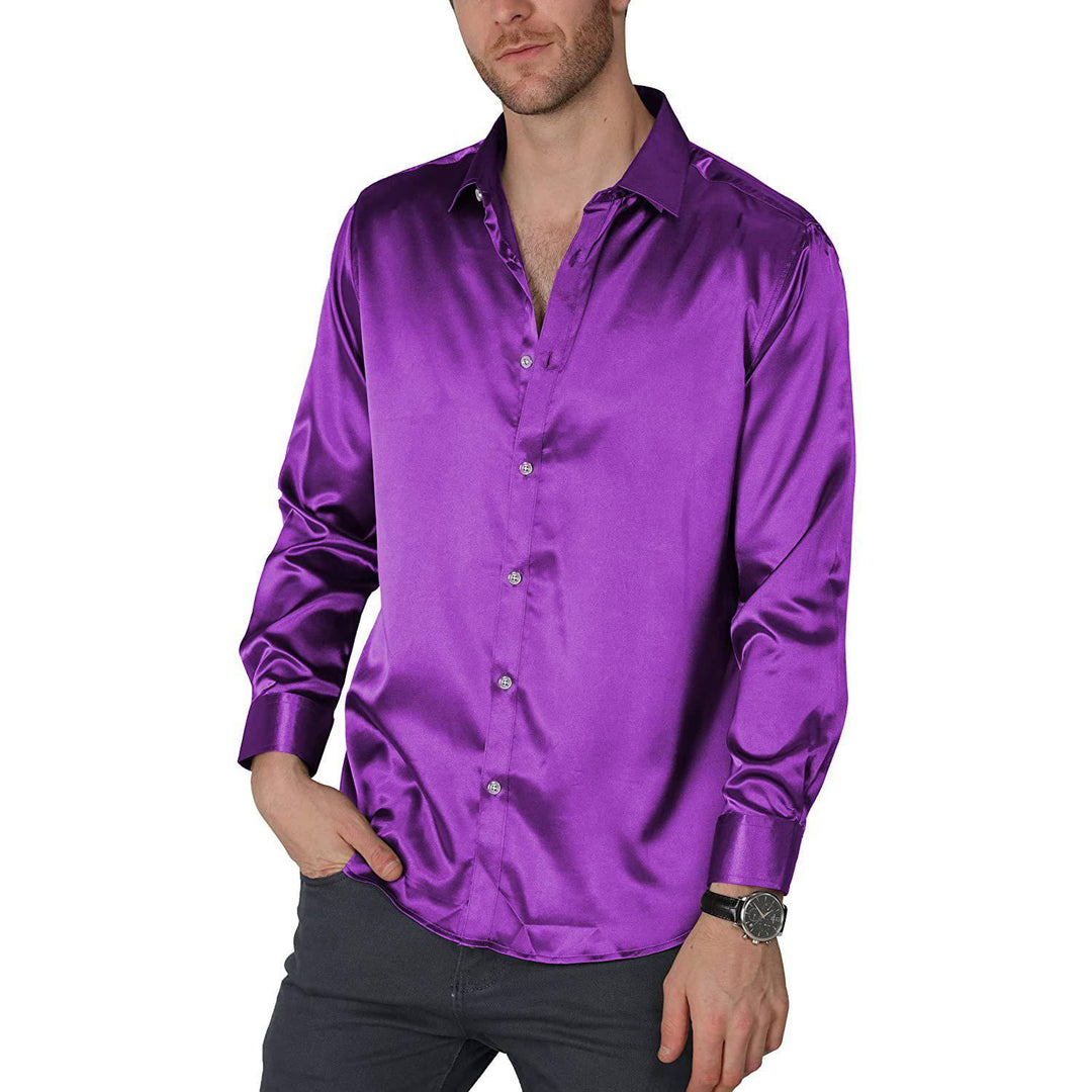 The Marquis Silk Button-Up Shirt