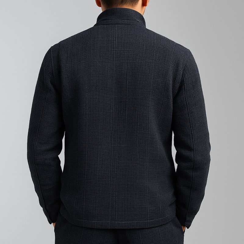 Lennox Textured Stand Collar Jacket