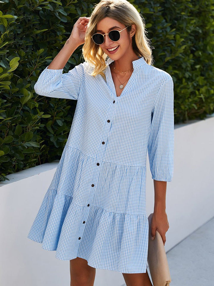 Capri Lightweight Gingham Dress
