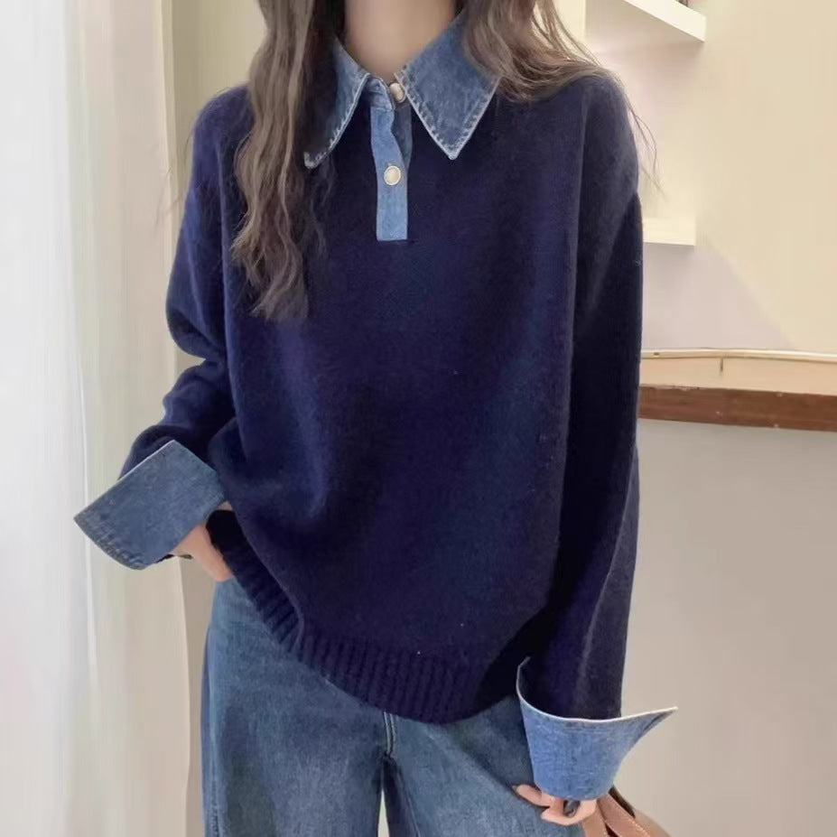 Harrow Knit Collar Sweater