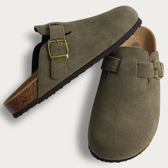 Celano Suede Cork Slippers