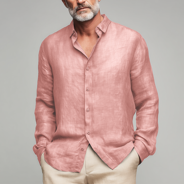 Whitfield Slub Linen Long Sleeve Shirt