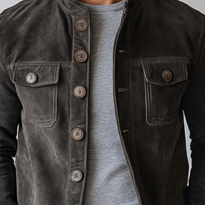Stratford Suede Stand Collar Jacket