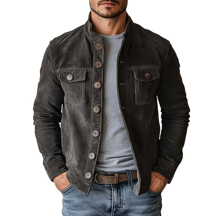 Stratford Suede Stand Collar Jacket