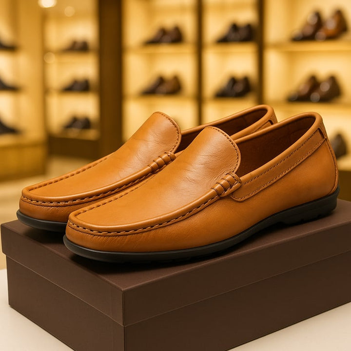 Lazio Leather Slip-On Loafers