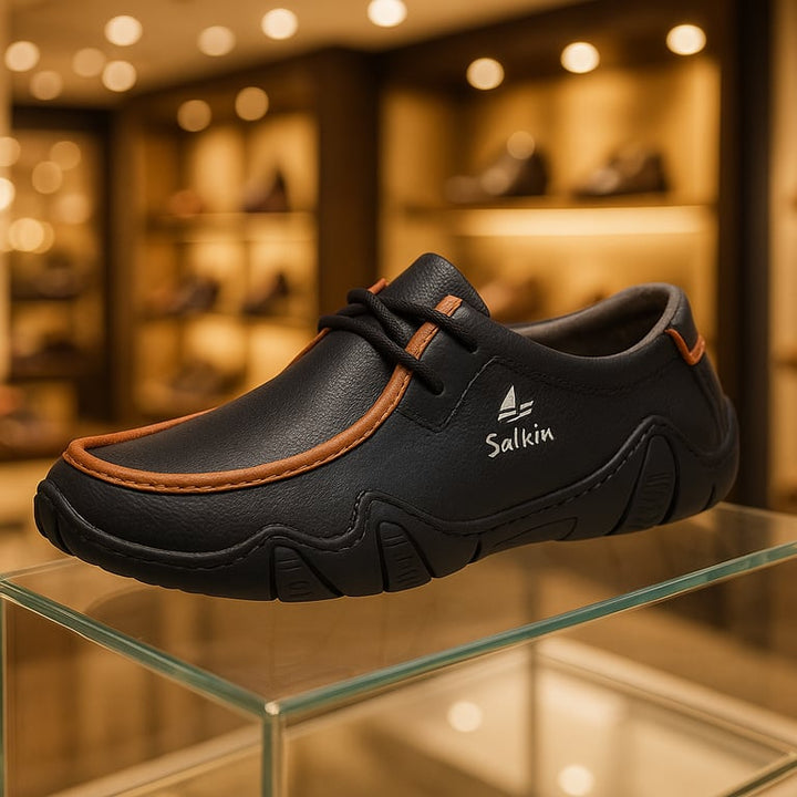 Malta Leather Loafers – Handmade Casual Slip-On Shoes for Men