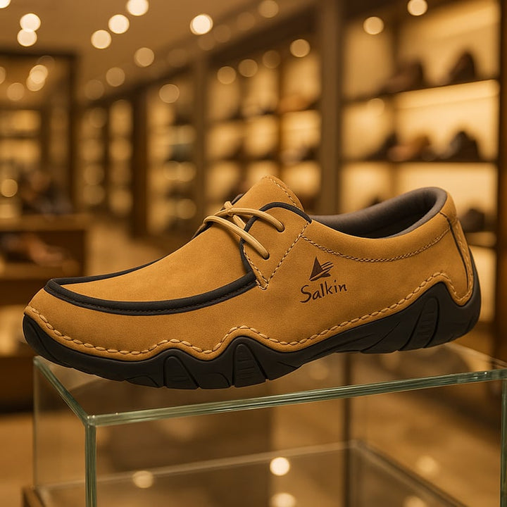 Malta Leather Loafers – Handmade Casual Slip-On Shoes for Men